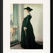 Michael Ancher - Porträt meiner Frau 1884 | Giclée Kunstdruck gerahmt