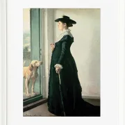 Michael Ancher - Porträt meiner Frau 1884 | Giclée Kunstdruck gerahmt