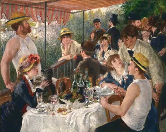 Mittagessen während der Bootsfahrt – 1881