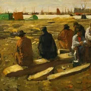 Frokosttid på byggepladsen - 1897