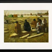 Frokosttid på byggepladsen - 1897