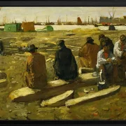 Frokosttid på byggepladsen - 1897