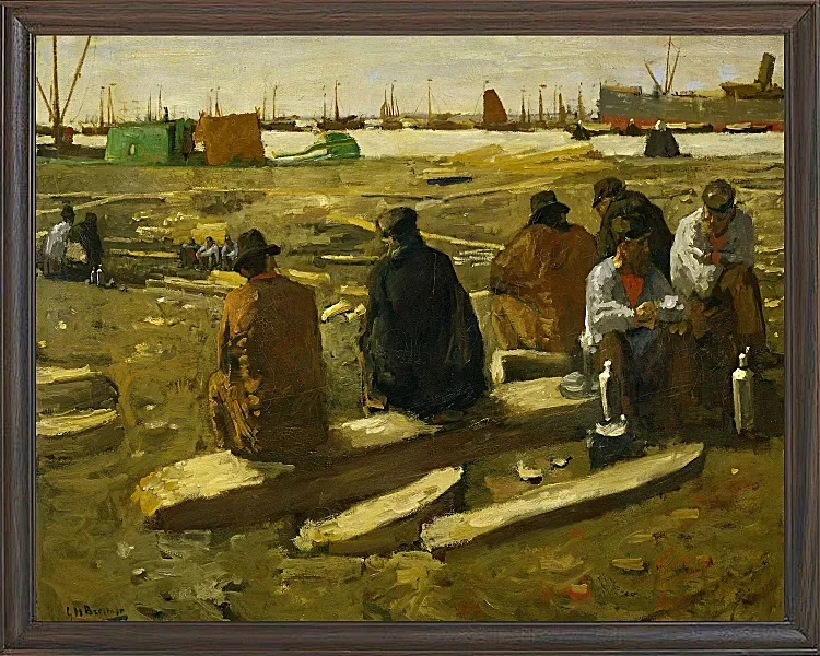 Frokosttid på byggepladsen - 1897