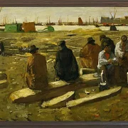 Frokosttid på byggepladsen - 1897