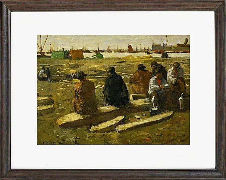 Frokosttid på byggepladsen - 1897