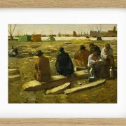 Frokosttid på byggepladsen - 1897