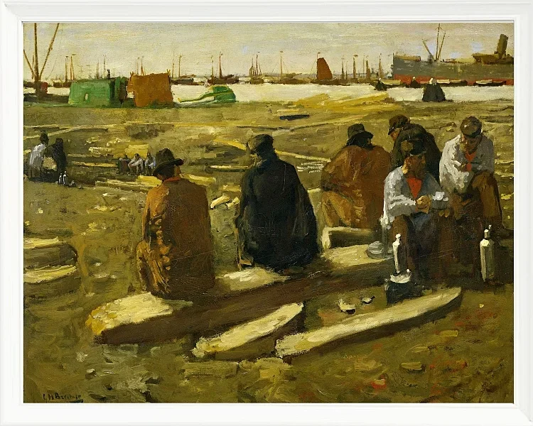 Frokosttid på byggepladsen - 1897