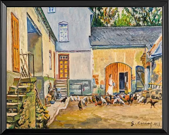 Müllers Hof, Frieda und ihre Hühner – 1933