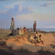 Männer von Skagen an einem Sommerabend bei gutem Wetter - 1848
