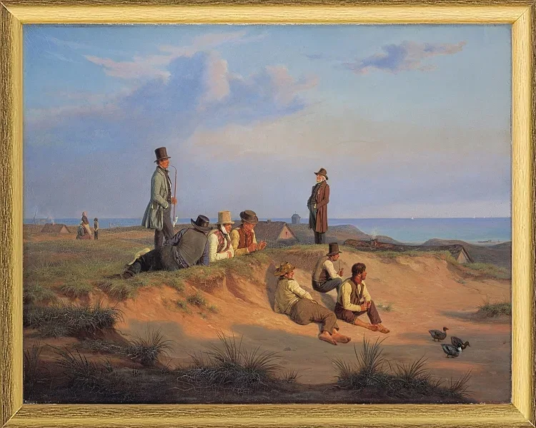 Männer von Skagen an einem Sommerabend bei gutem Wetter - 1848