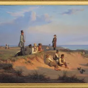 Männer von Skagen an einem Sommerabend bei gutem Wetter - 1848