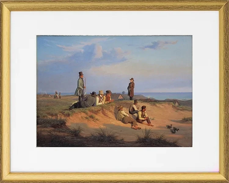 Männer von Skagen an einem Sommerabend bei gutem Wetter - 1848