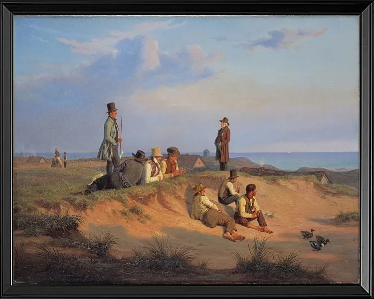 Männer von Skagen an einem Sommerabend bei gutem Wetter - 1848