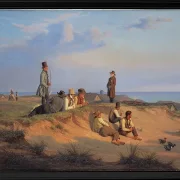 Männer von Skagen an einem Sommerabend bei gutem Wetter - 1848