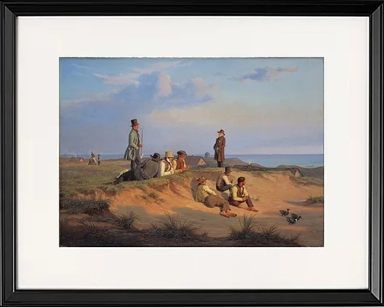 Männer von Skagen an einem Sommerabend bei gutem Wetter - 1848