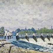 Molesey Weir, Hampton Court – 1874