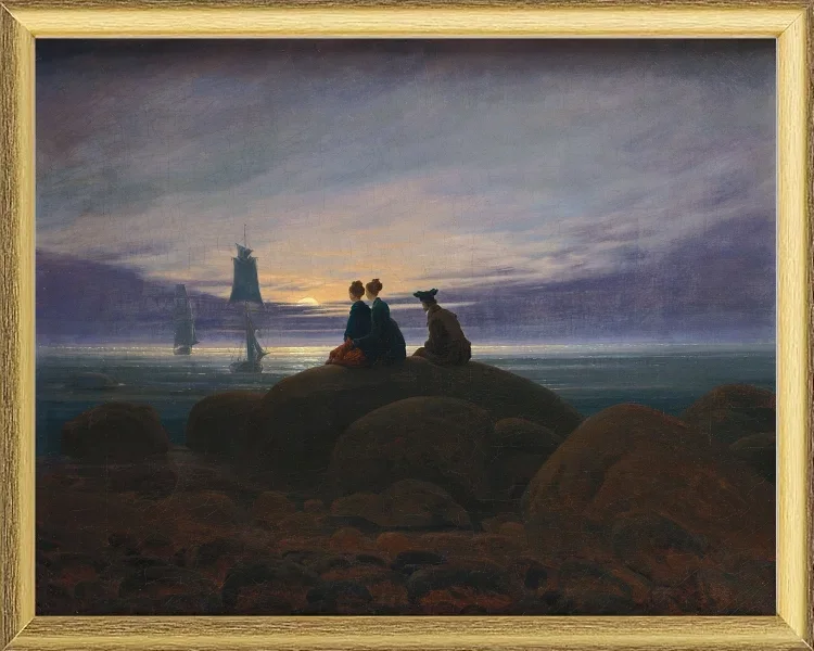 Mondaufgang über dem Meer - 1822