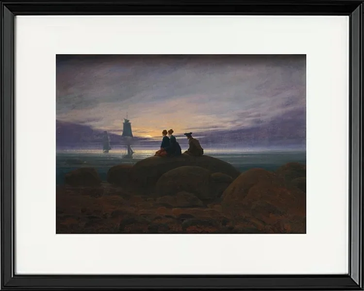 Mondaufgang über dem Meer - 1822