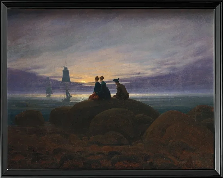 Mondaufgang über dem Meer - 1822