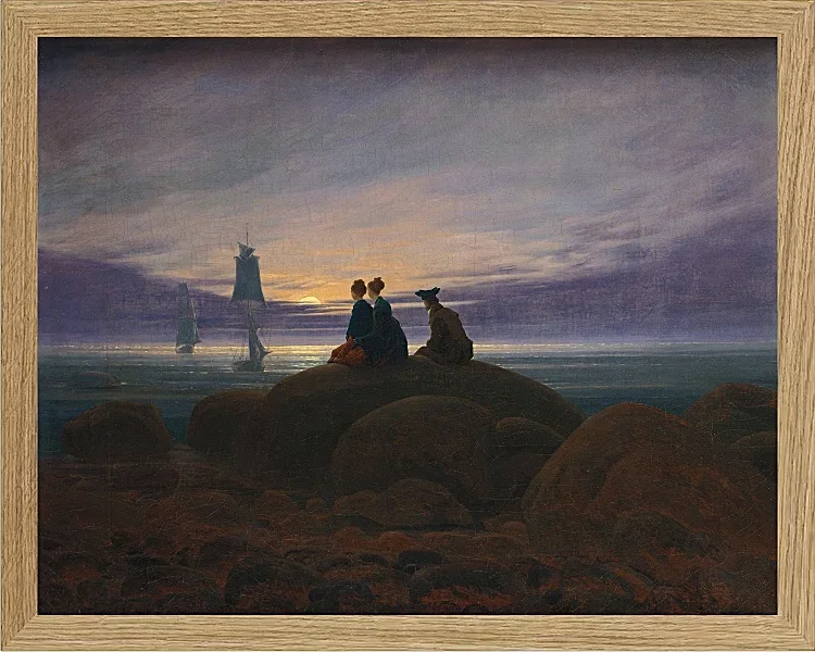 Mondaufgang über dem Meer - 1822