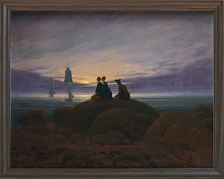 Mondaufgang über dem Meer - 1822