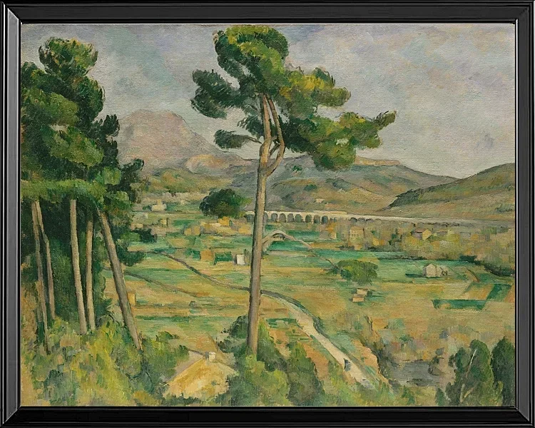 Mount Sainte-Victoire og Viadukten i Arc River Valley - 1882