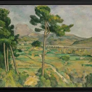 Mount Sainte-Victoire og Viadukten i Arc River Valley - 1882