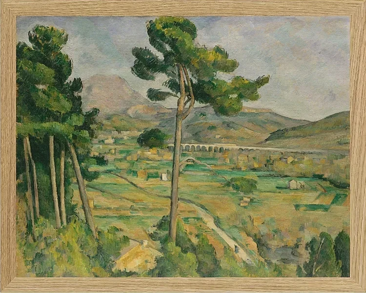 Mount Sainte-Victoire og Viadukten i Arc River Valley - 1882
