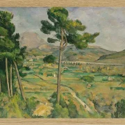 Mount Sainte-Victoire og Viadukten i Arc River Valley - 1882