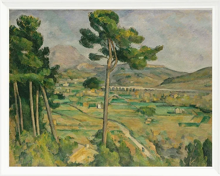 Mount Sainte-Victoire og Viadukten i Arc River Valley - 1882