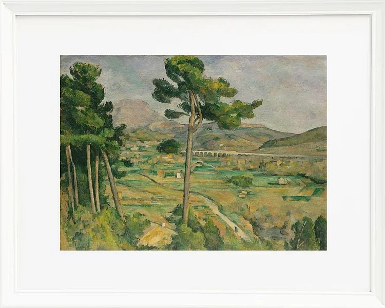 Mount Sainte-Victoire og Viadukten i Arc River Valley - 1882