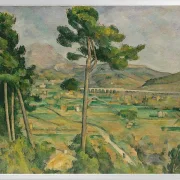 Mount Sainte-Victoire og Viadukten i Arc River Valley - 1882