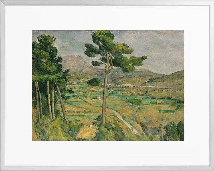 Mount Sainte-Victoire og Viadukten i Arc River Valley - 1882