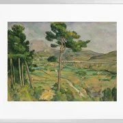 Mount Sainte-Victoire og Viadukten i Arc River Valley - 1882
