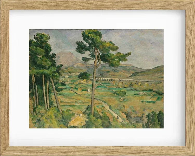 Mount Sainte-Victoire og Viadukten i Arc River Valley - 1882