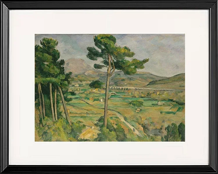 Mount Sainte-Victoire og Viadukten i Arc River Valley - 1882