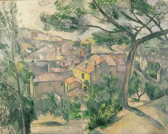 Morgenudsigt over L'Estaque mod sollyset - 1889