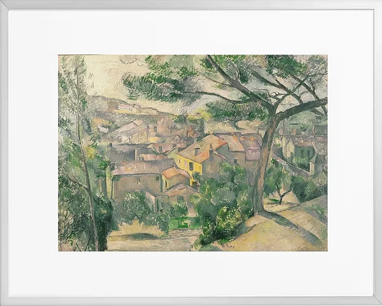 Morgenudsigt over L'Estaque mod sollyset - 1889