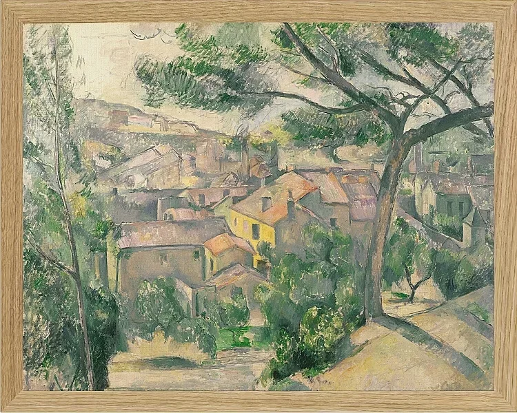 Morgenudsigt over L'Estaque mod sollyset - 1889
