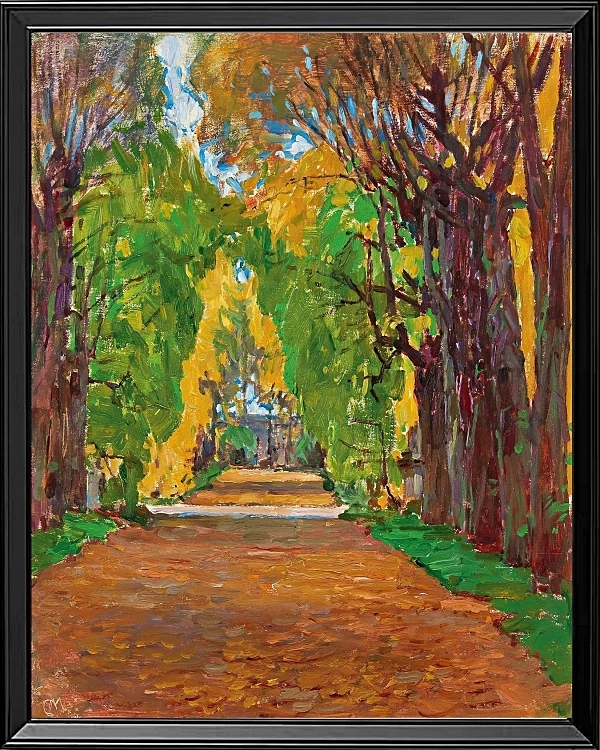 Motiv fra slottets park i Jevisovice - 1930