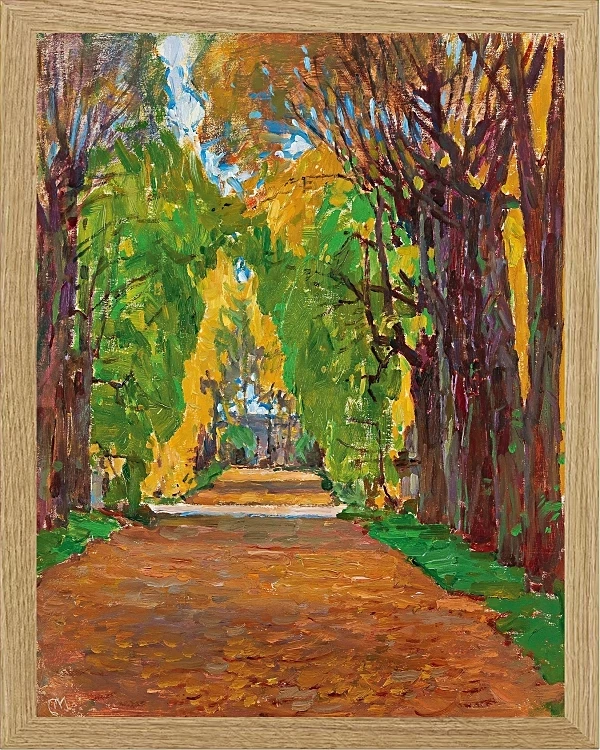 Motiv fra slottets park i Jevisovice - 1930