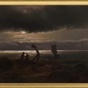 Mutter und Kind am Meer - 1830