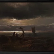 Mutter und Kind am Meer - 1830