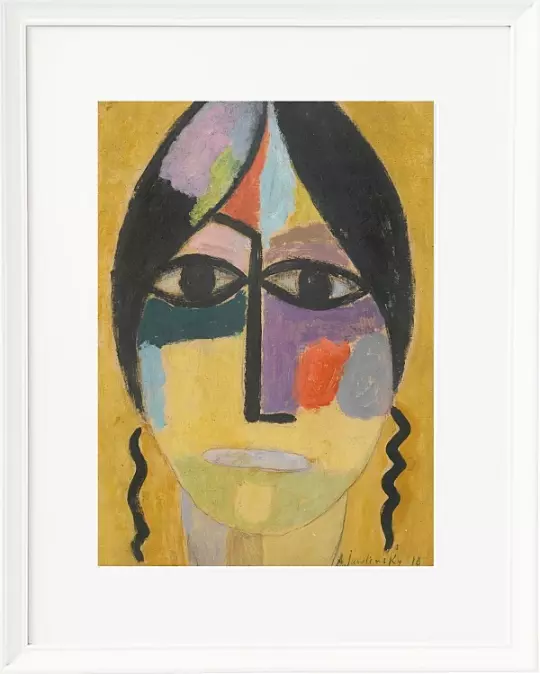 Mystischer Kopf, Rabenflügel - 1917