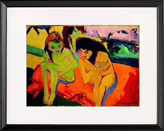 Nackte Mädchen unterhalten sich - 1929