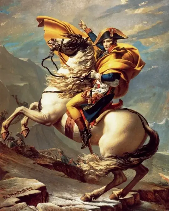 Napoleon überquert die Alpen - 1800