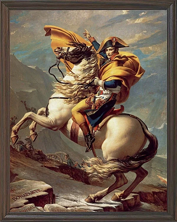 Napoleon überquert die Alpen - 1800
