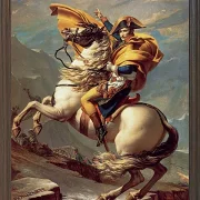 Napoleon überquert die Alpen - 1800