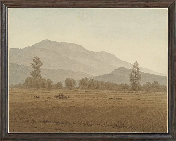 Neumond über dem Riesengebirge - 1835