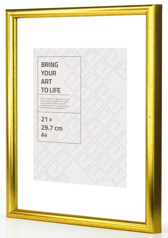 Newline goldfarben – elegante Bilderrahmen | Großhandelspreise | formida